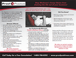 Brochure: Stop Workman's Comp Claims